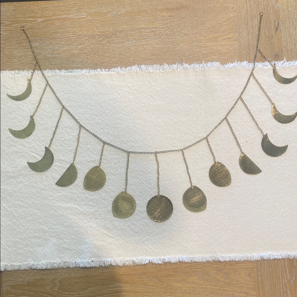 BASE ROOTS gold Moon Phase Wall Decor